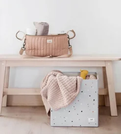 3 Sprouts Opbevaringskasse - 33x33x33 cm - Terrazzo/Lysegrå