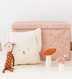 3 Sprouts Opbevaringskasse m. Låg - 63x38x39 cm - Terrazzo/Clay