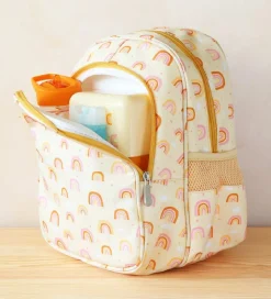 A Little Lovely Company Børnehavetaske m. Termolomme - Rainbows