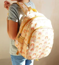 A Little Lovely Company Børnehavetaske m. Termolomme - Rainbows