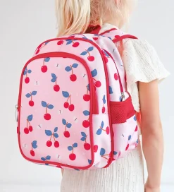 A Little Lovely Company Børnehavetaske m. Termolomme - Kirsebær