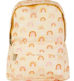 A Little Lovely Company Børnehavetaske - Rainbows - Gul