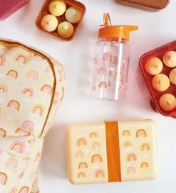 A Little Lovely Company Børnehavetaske - Rainbows - Gul