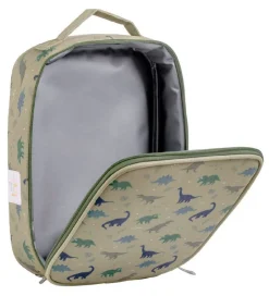 A Little Lovely Company Køletaske - Grøn m. Dinosaur