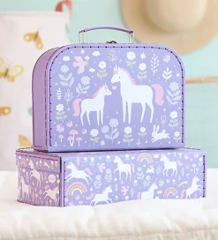 A Little Lovely Company Kuffertsæt - 2 stk. - 29x20/25,5x18 cm -