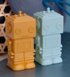 A Little Lovely Company Lampe - 14 cm - Robot - Smoky Blue