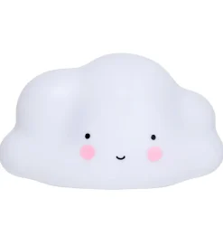 A Little Lovely Company Natlampe - 24,5 cm - Cloud - Hvid