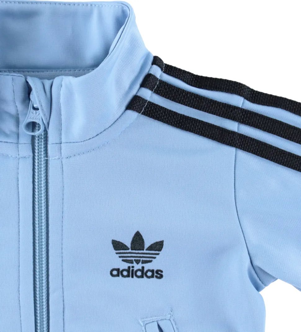 adidas Originals Træningssæt - Firebird - Ash Bluebl