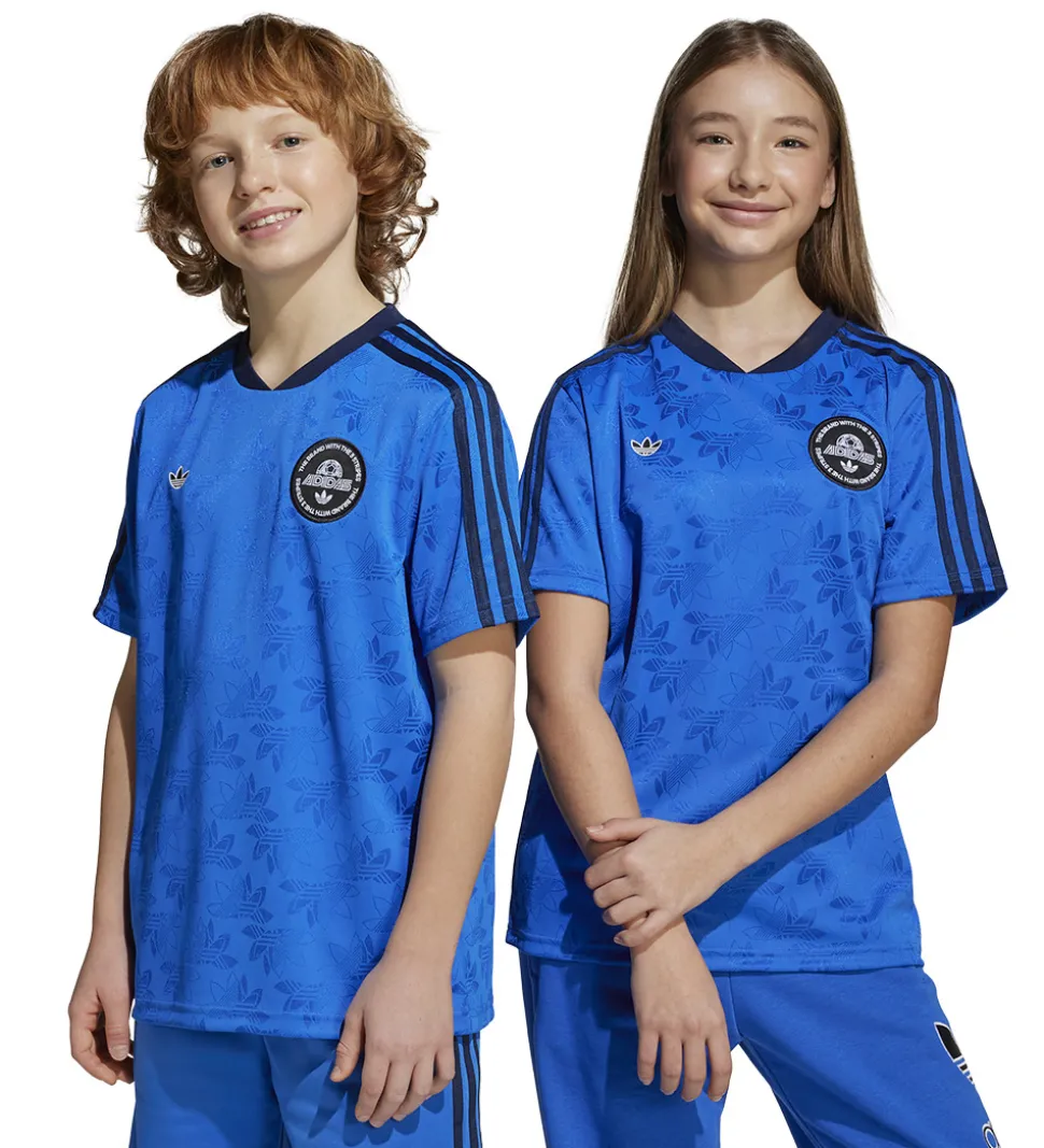 adidas Originals T-shirt - Blå m. Logoer