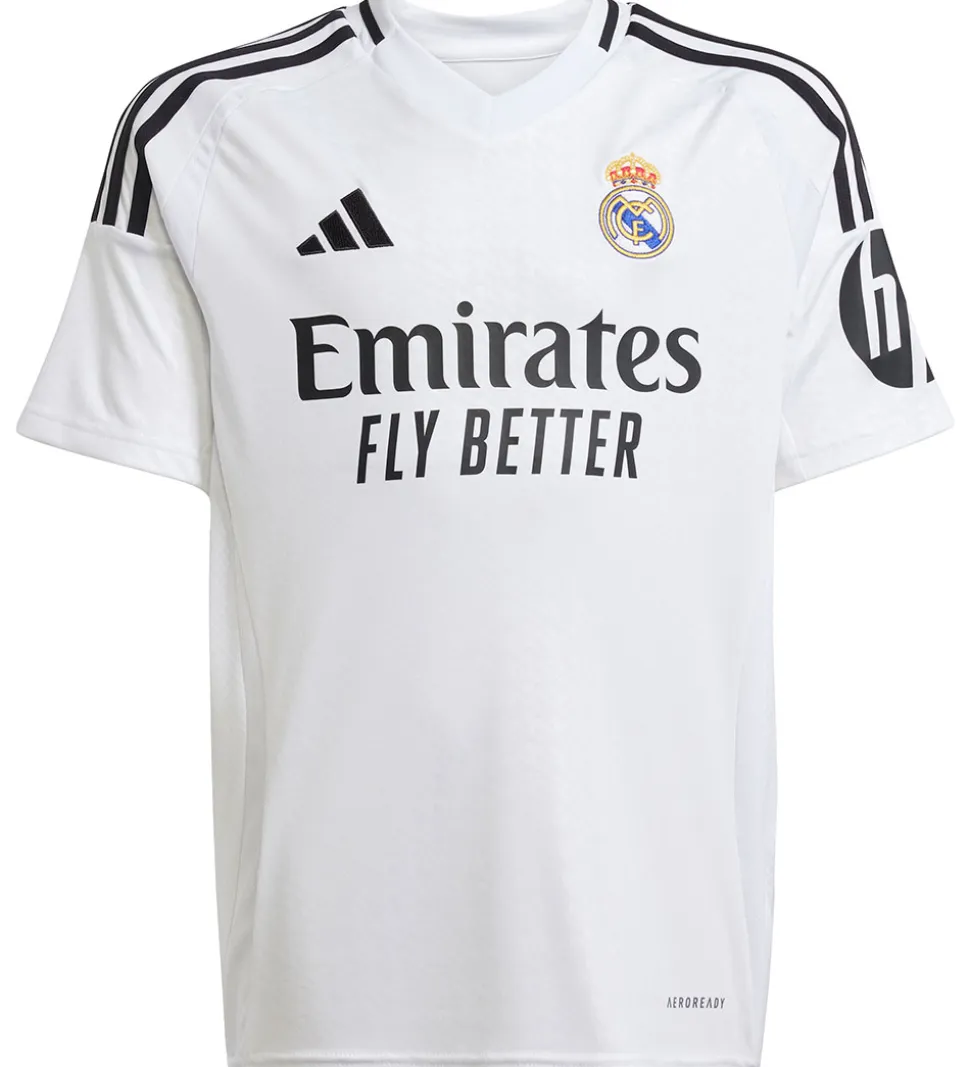 adidas Performance Fodboldtrøje - Real H JSY Y - Hvid/Sort