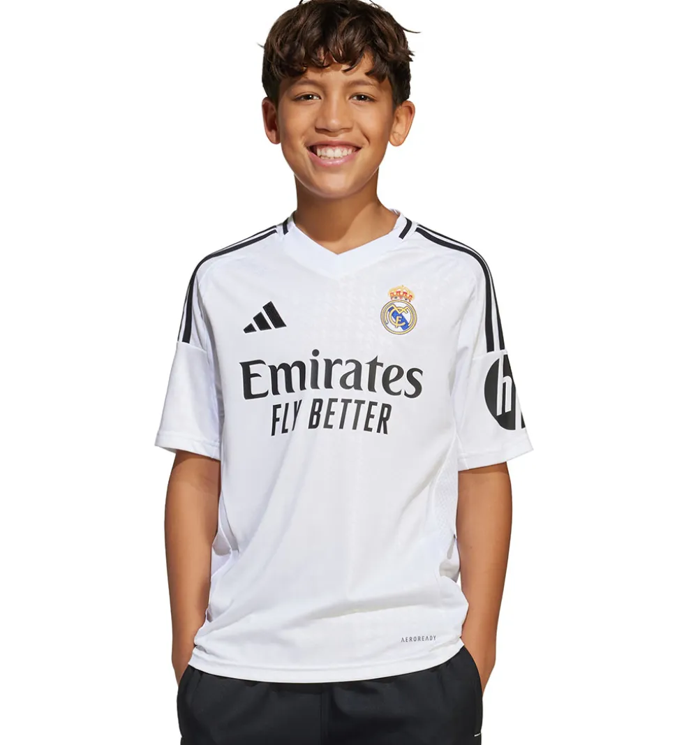 adidas Performance Fodboldtrøje - Real H JSY Y - Hvid/Sort