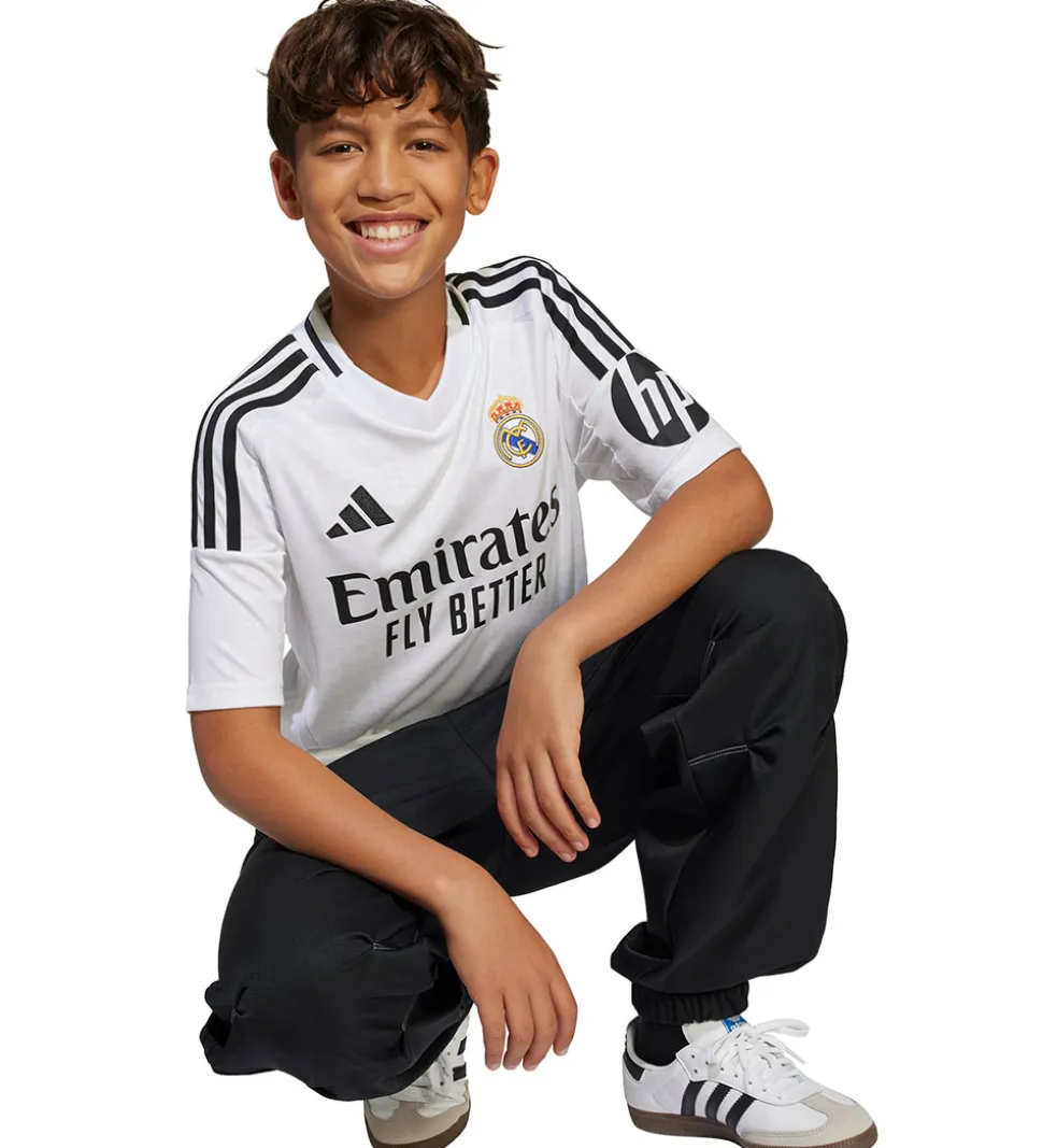 adidas Performance Fodboldtrøje - Real H JSY Y - Hvid/Sort