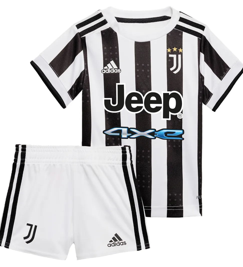 adidas Performance Juventus Hjemmebanesæt - 21/22 - Sort/Hvid