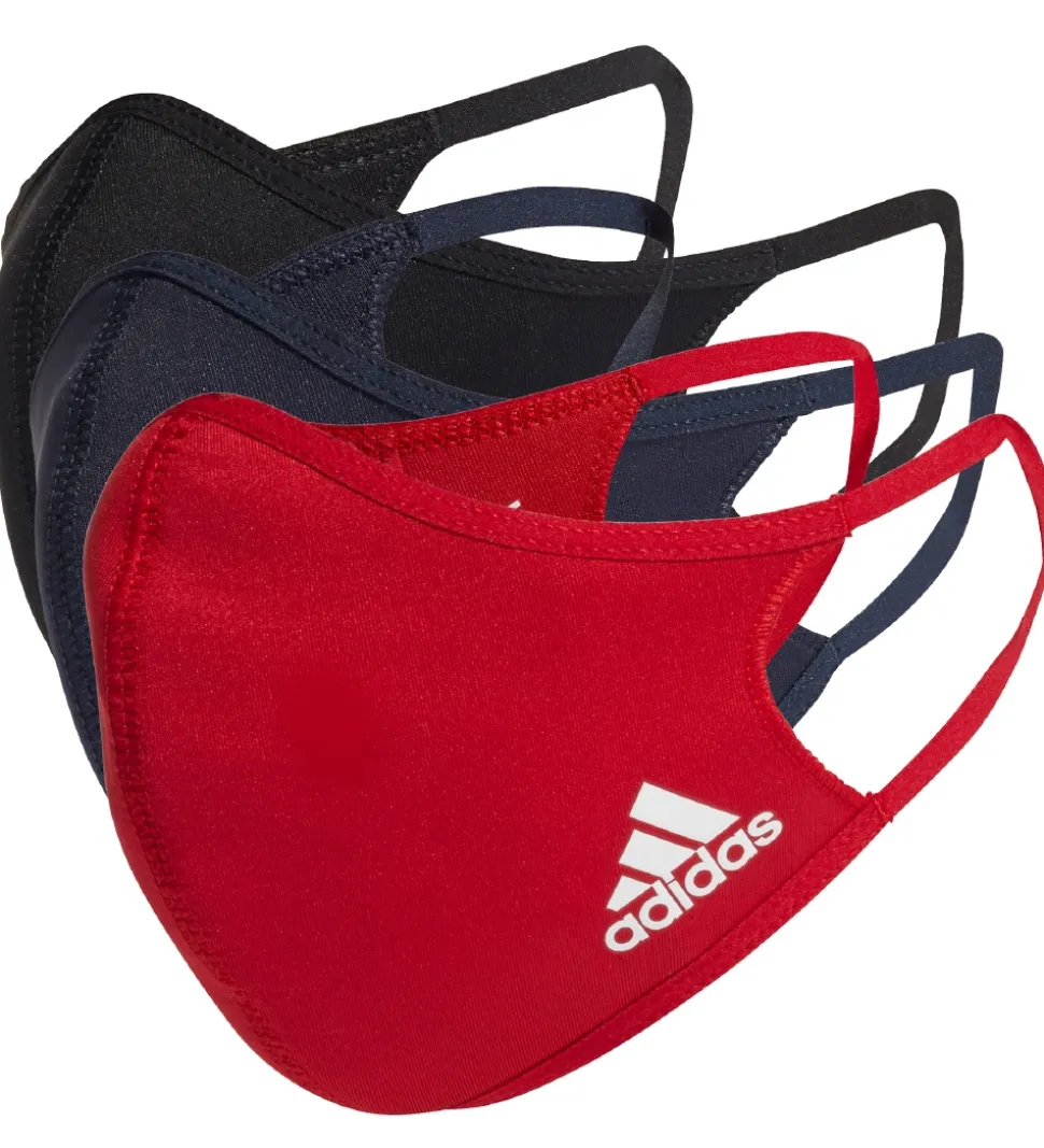 adidas Performance Mundbind - 3-pak - Sort/Rød