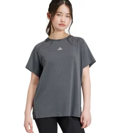 adidas Performance T- shirt - JG Tee Lux - Grå Meleret