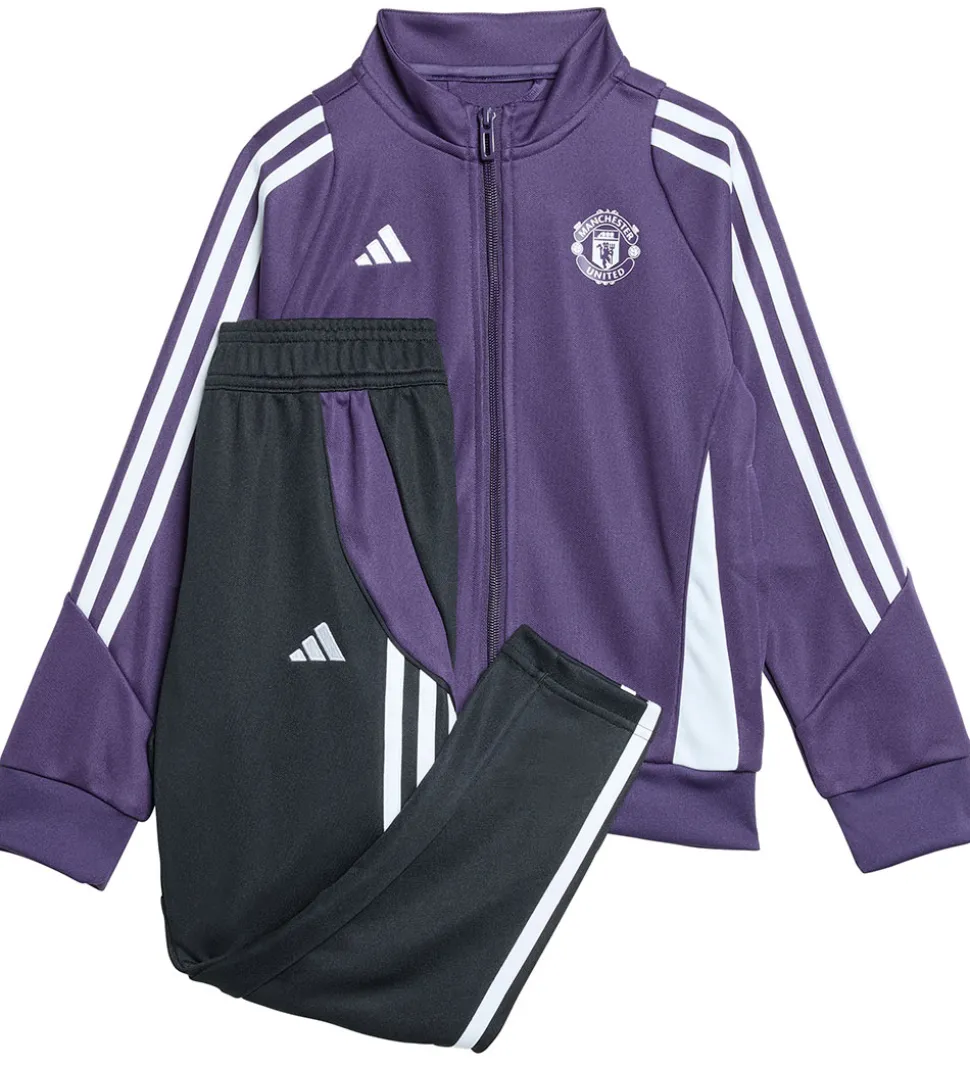 adidas Performance Træningssæt - MUFC TK SUIT I - Aurplu/Sort