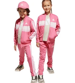 adidas Performance Træningssæt - LK 3S TIB TS - Pnkfus/White/Clp