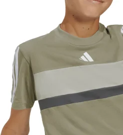 adidas Performance T-Shirt - J 3S TIB T - SILPEB/METGRY/GRESIX