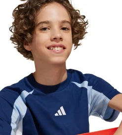 adidas Performance T-shirt - J CB T - Blå m. Logo