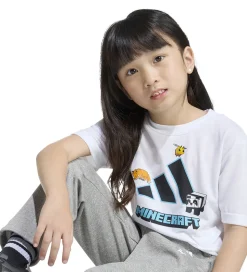adidas Performance T-shirt - Minecraft - Hvid