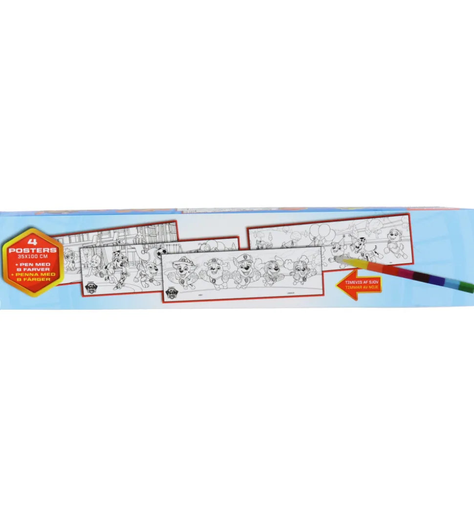 Alvilda Plakater - Paw Patrol Boks m. 4 Kæmpe Plakater