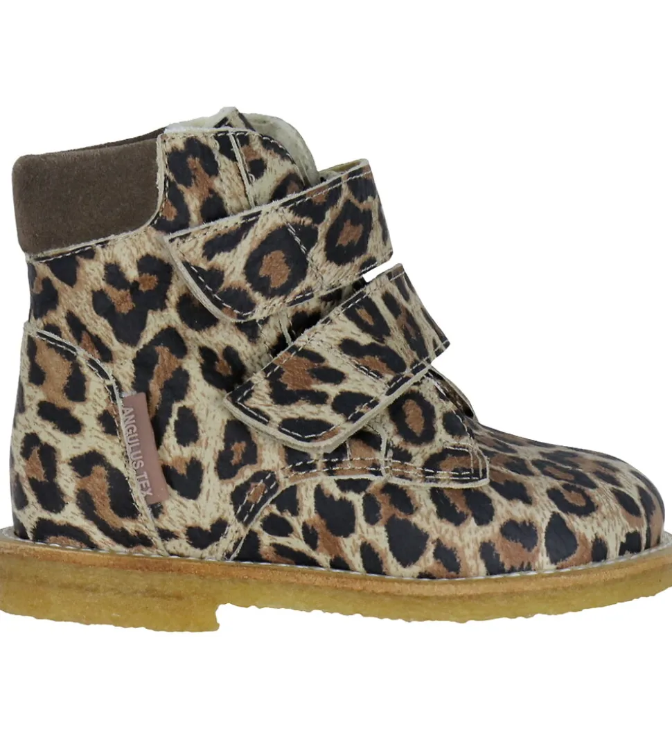 Angulus Begynderstøvler m. For - Tex - Beige Leo/Taupe