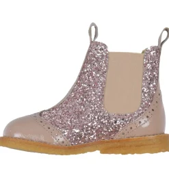 Angulus Støvler - Chelsea - Faded Rose/Blossom Glitter