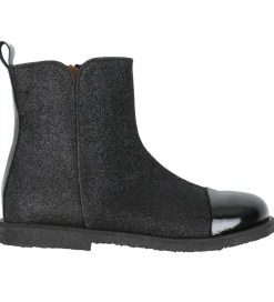 Angulus Støvler - Chelsea - Sort/Glitter
