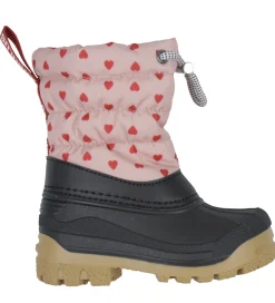 Angulus Termostøvler m. Uldfoer - Rose with Red Hearts