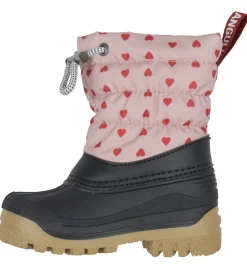 Angulus Termostøvler m. Uldfoer - Rose with Red Hearts