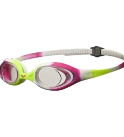 Arena Svømmebriller - Spider JR - Lime/Fuchsia/Hvid/Transparent