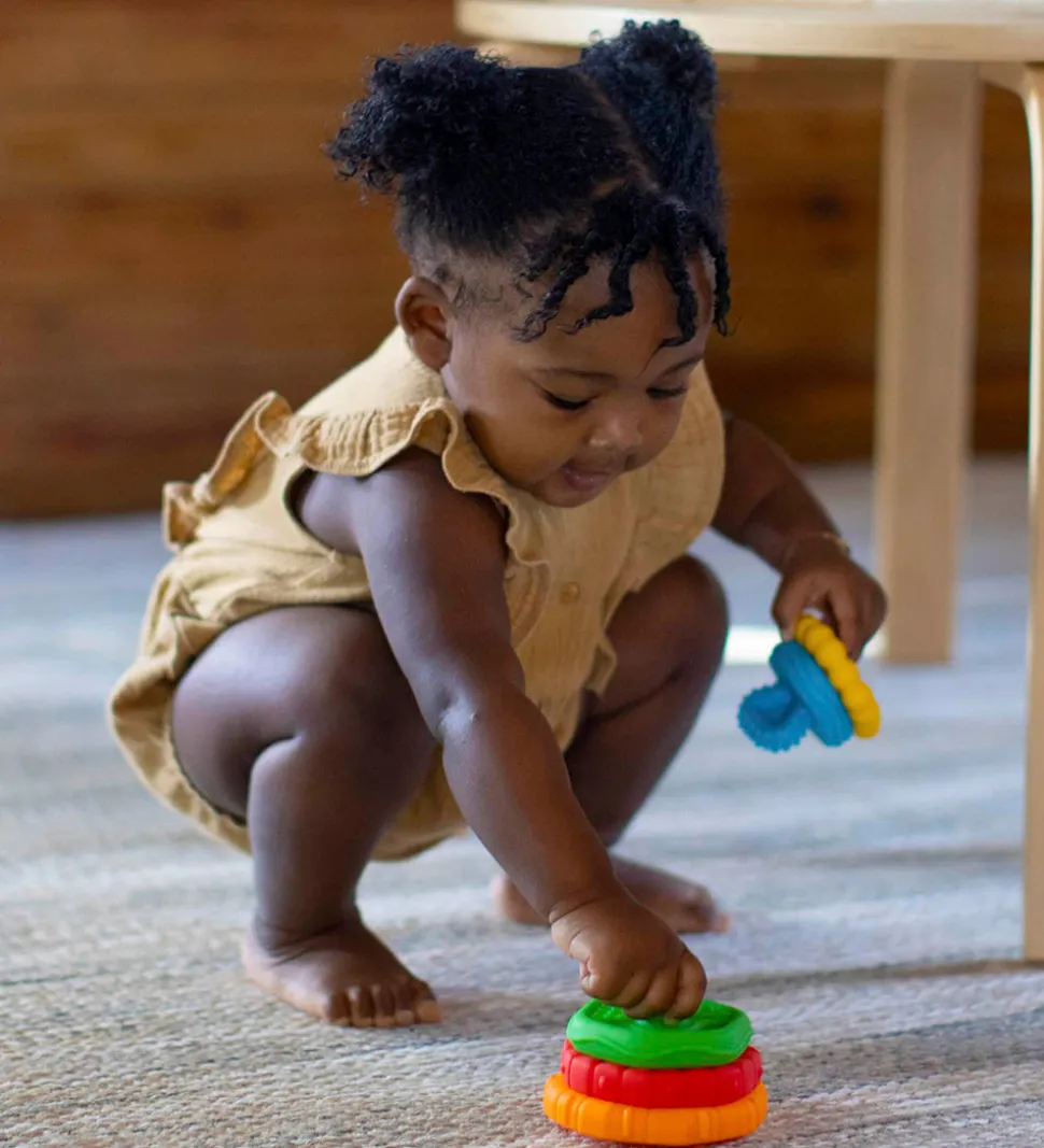 Baby Einstein Stable- og Bidelegetøj - Stack & Teethe - Multi-te