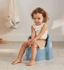 BabyBjörn Pottestol - Gråblå/Hvid