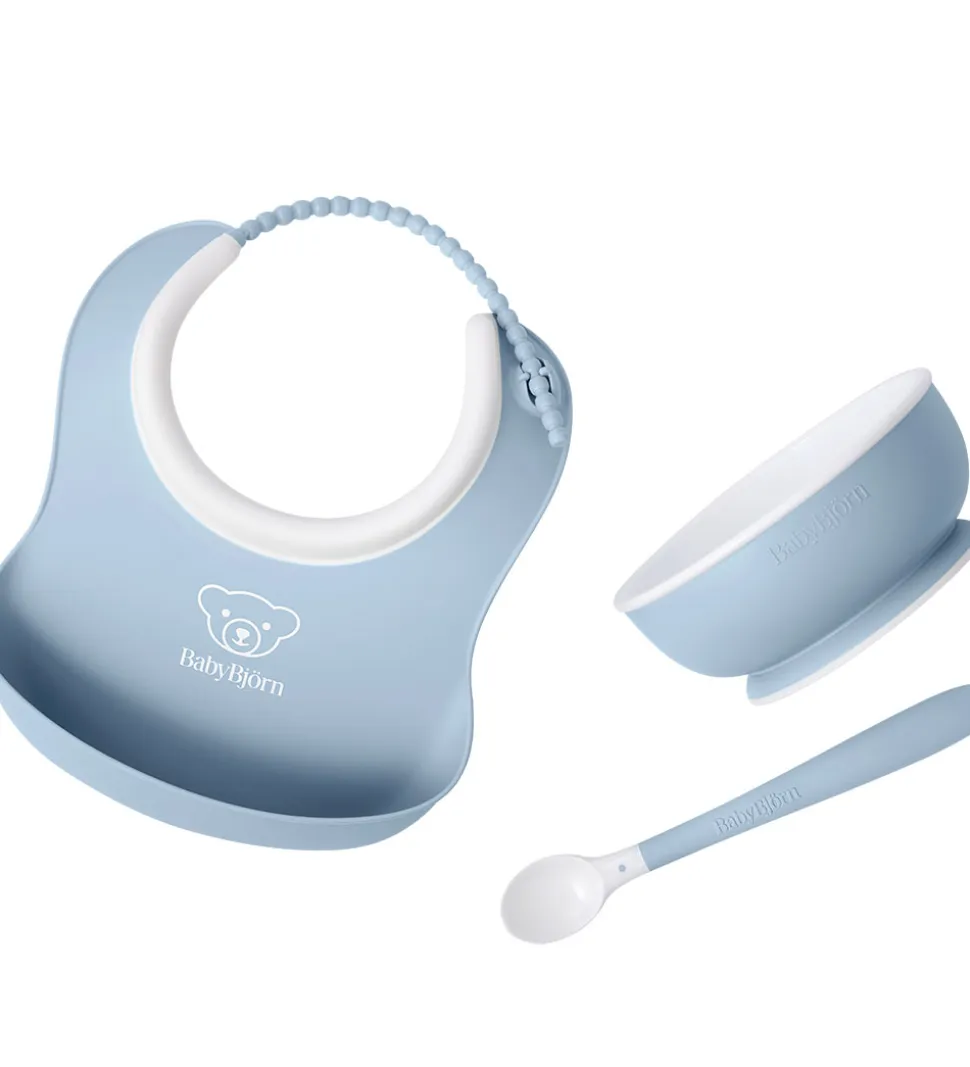 BabyBjörn Spisesæt - 3 Dele - Pastelblå