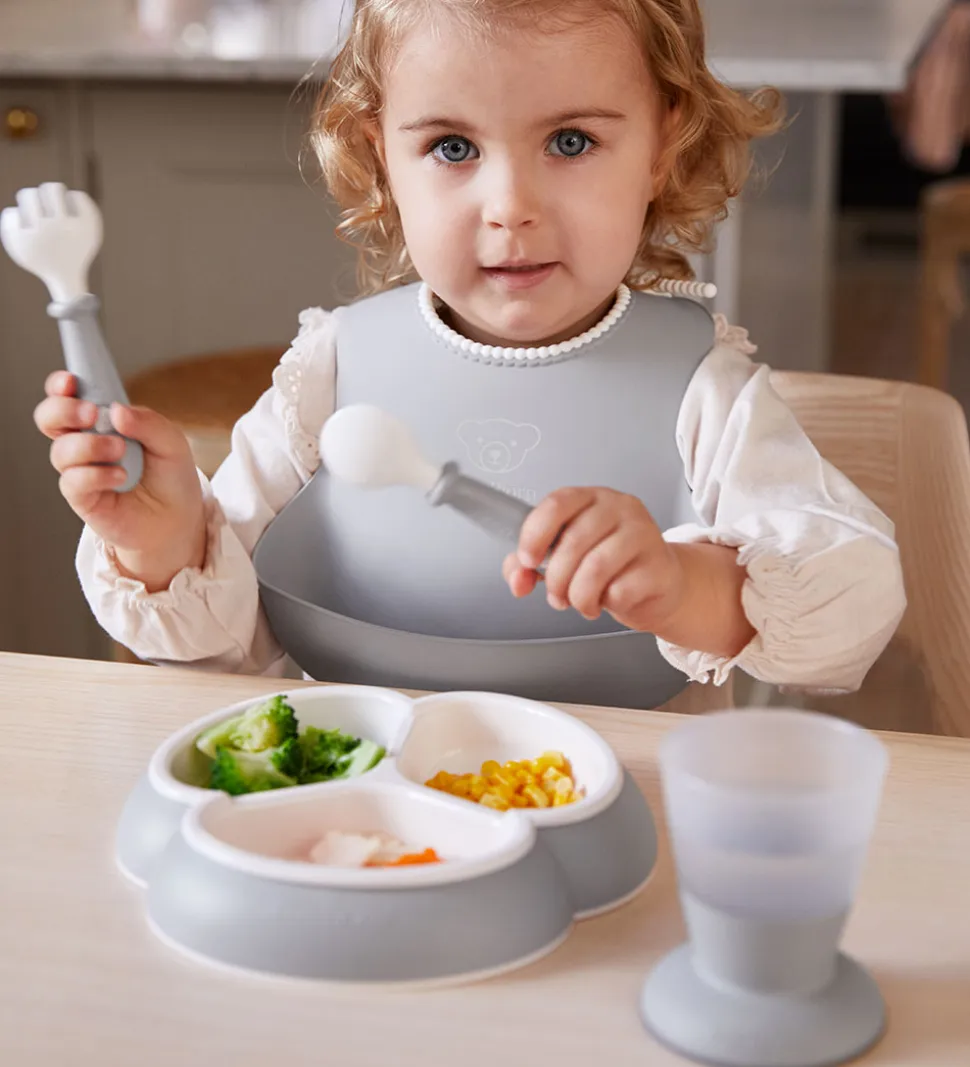 BabyBjörn Spisesæt - 8 Dele - Grå