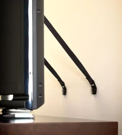 BabyDan Børnesikring - Tv Sikkerhedsstrop - 2 stk - Sort