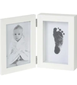 BAMBAM Billedramme m. Fod-/Håndaftryk - Hvid