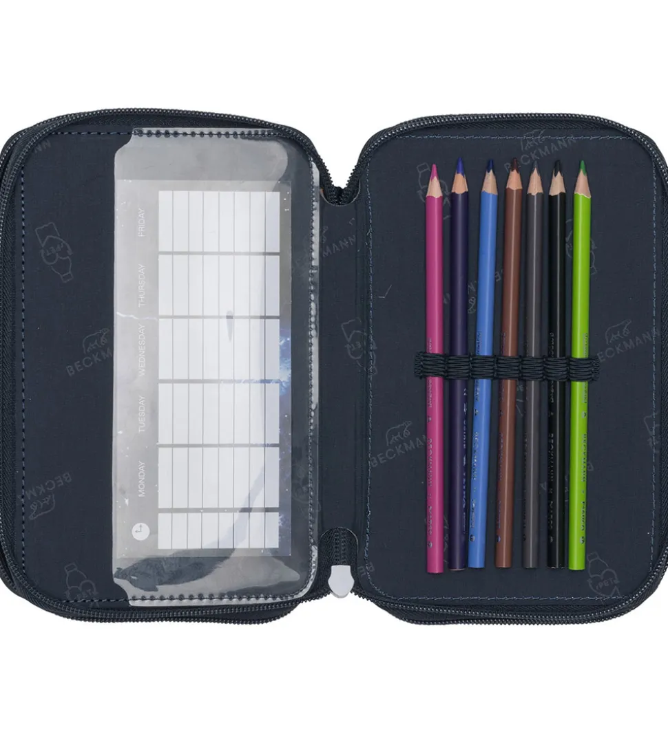 Beckmann Penalhus m. Indhold - Tech Rex - Sort