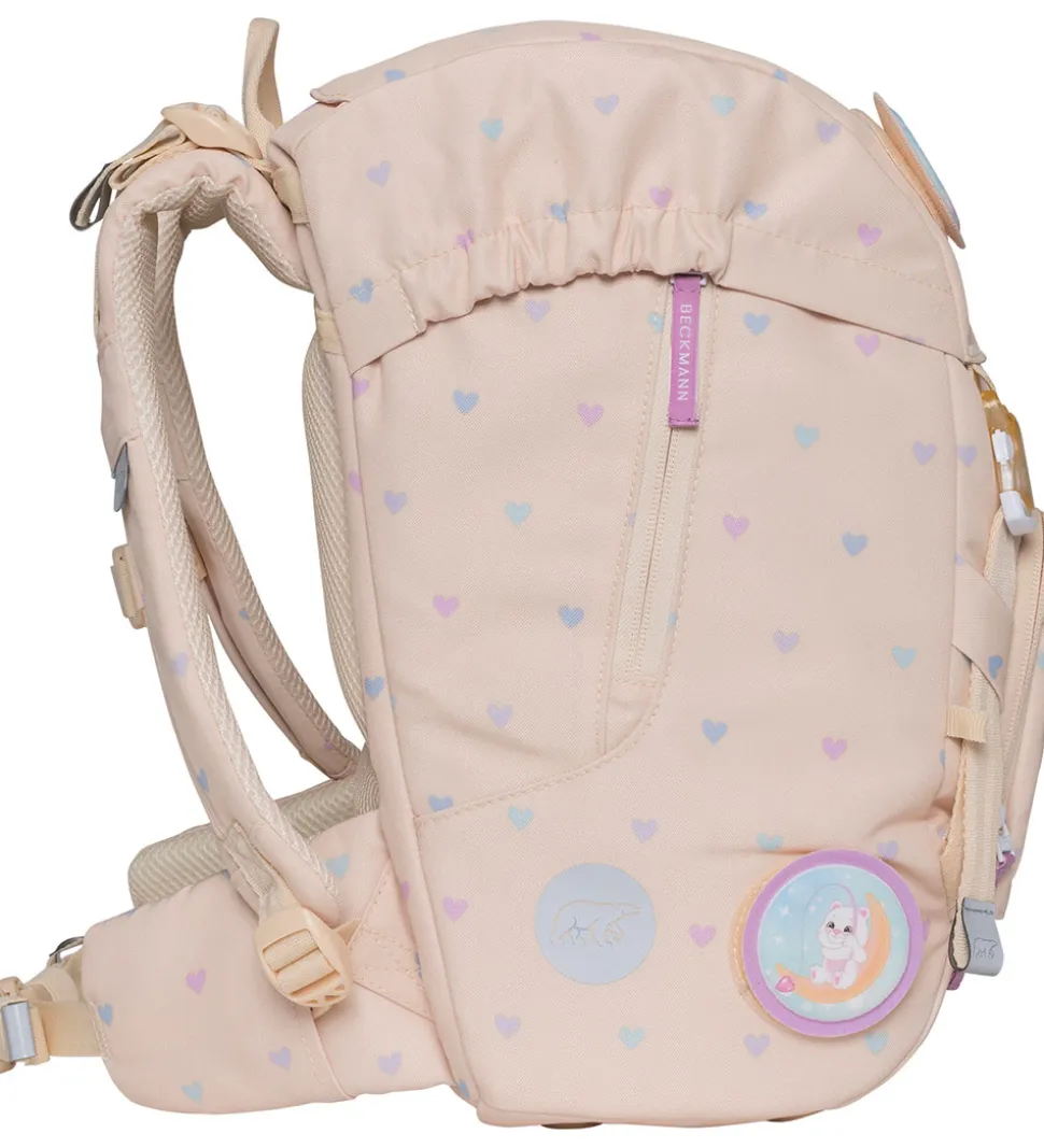 Beckmann Skoletaske - Classic - Heart - Gul