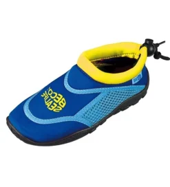 BECO Badesko - Blå m. Gul