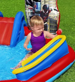 Bestway Legebassin m. Tilbehør - 211 x 206 cm - Spider-Man