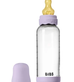 BIBS Boheme Sutteflaske - 240 ml - Glas/Naturgummi - Violet Sky