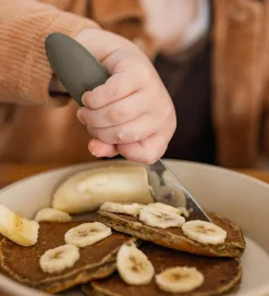 BIBS Børnebestik - 3-Pak - Dark Oak