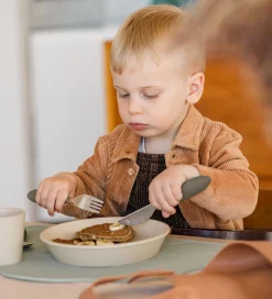 BIBS Børnebestik - 3-Pak - Dark Oak