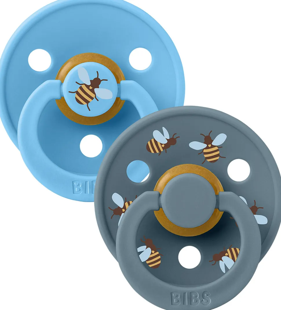 BIBS Colour Sutter - Str. 1 - 2-pak - Rund - Breeze Mix