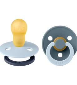 BIBS Colour Sutter - Str. 3 - 2-pak - Rund - Baby Blue Petrol