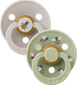 BIBS Colour Sutter - Str. 3 - 2-pak - Rund - Mushroom Mix