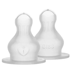 BIBS Flaskesut - 2-pak - Medium Flow - Silicone