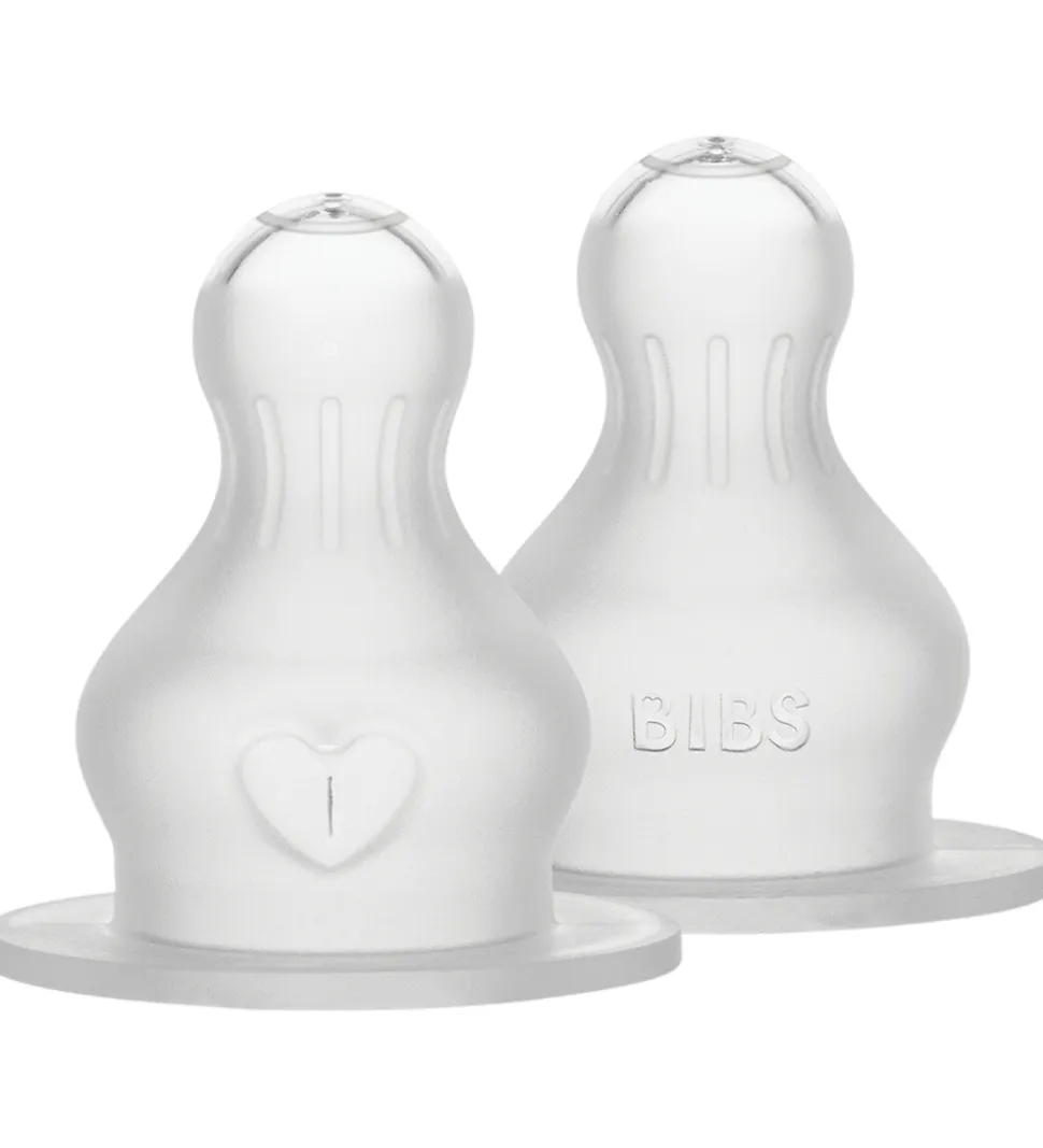 BIBS Flaskesutter - 2-pak - Thick Flow - Silikone