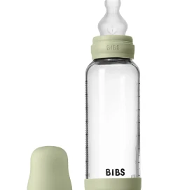 BIBS Sutteflaske - 240 ml - Glas/Silikone - Sage
